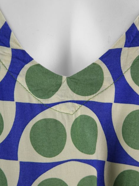 Blusa Totem Estampa Geométrica Verde