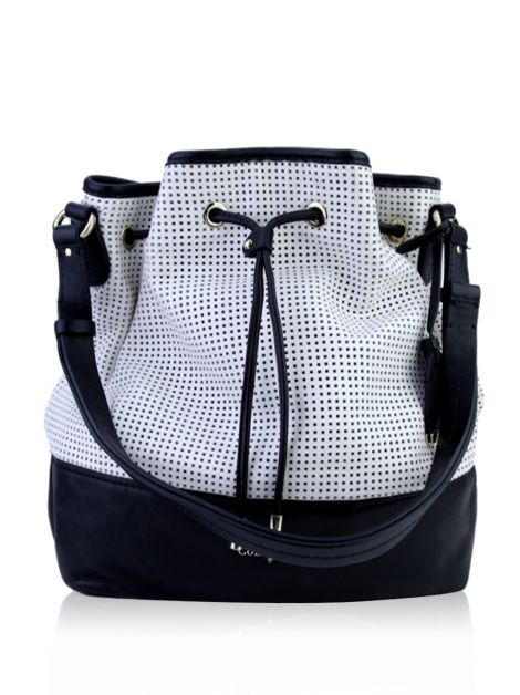 Bolsa Cole Haan Couro Vazado P&B