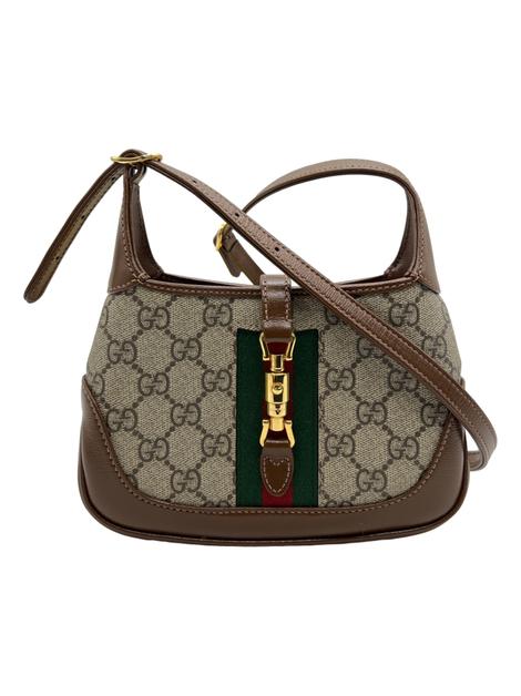 ky304【美品】GUCCI ホルターネック キャメル シルク100 S Bolsa Hobo Gucci Jackie 1961 Mini GG Supreme Monograma - CYXS1