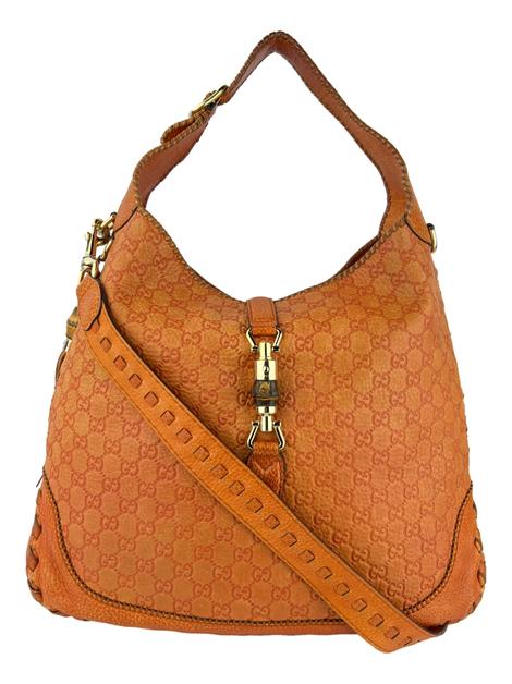 バッグ Gucci Orange Leather Medium Jackie Hobo bolsa-hobo-gucci-new-jackie-