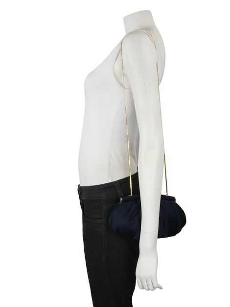 Bolsa Judith Leiber Marinho Dourada