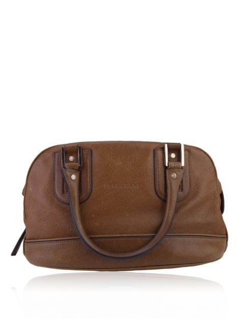 Bolsa Longchamp Tote Couro Marrom