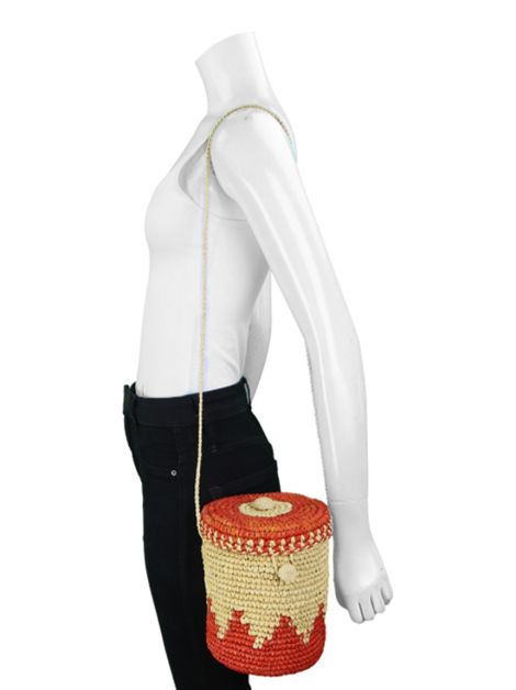 Bolsa Nannacay Bucket Toquilla Vermelha