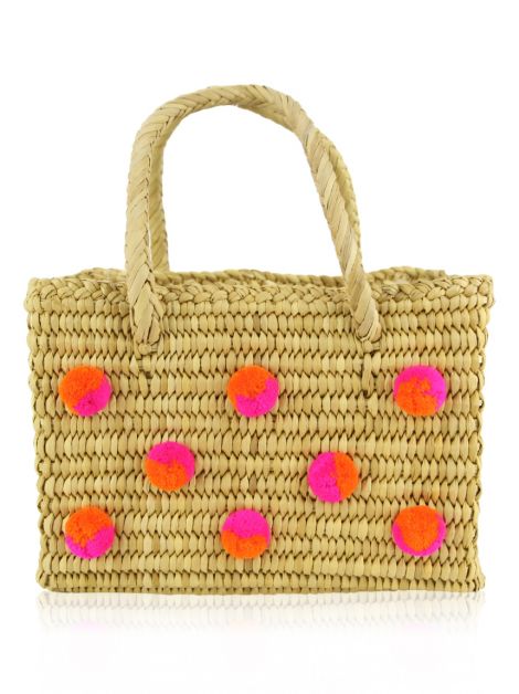 Bolsa Nannacay Pompom Rosa
