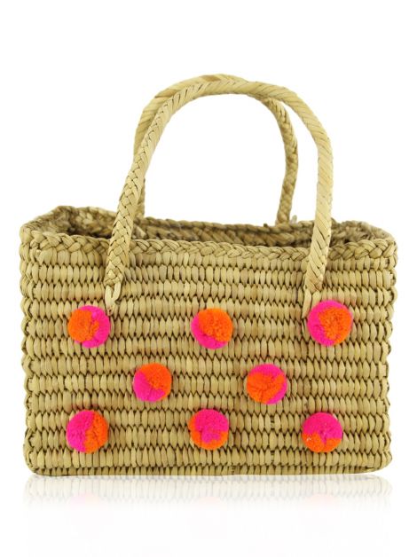 Bolsa Nannacay Pompom Rosa