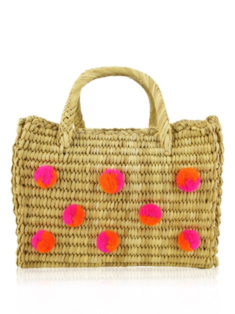 Bolsa Nannacay Pompom Rosa