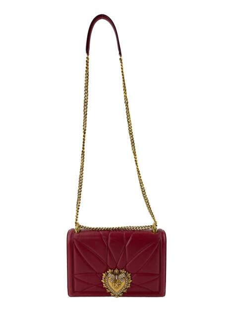 Bolsa Tiracolo Dolce & Gabbana Devotion Couro Vermelho - PW838