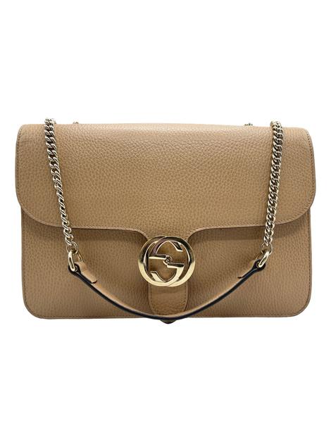 Bolsa Tiracolo Gucci Interlocking G Bege - CEPI8 Original