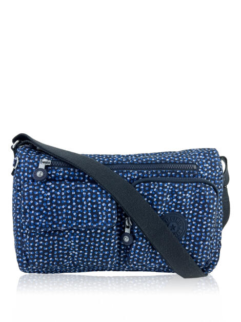 Bolsa Tiracolo Kipling Estampado Azul Marinho Original Cghs