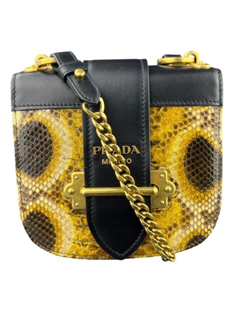 Bolsa Tiracolo Prada Cahier City Calf Python - NQD35 Original ...