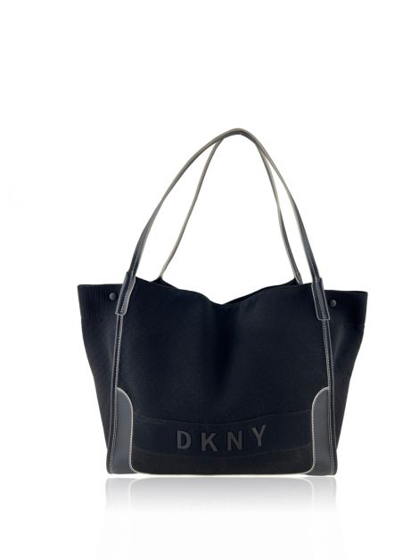 DKNY Paige Borsa Tote Navy - Media, Logo E Trapuntino, Nuova Con Etichette - Foto 3
