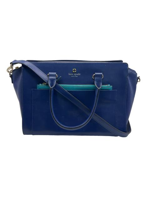 Bolsa Tote Kate Spade Couro Azul CXIN1 Original Etiqueta Única