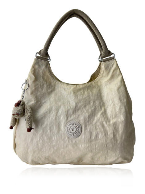 Bolsa Tote Kipling Bagsational Off White Original - BIBV8 | Etiqueta Única