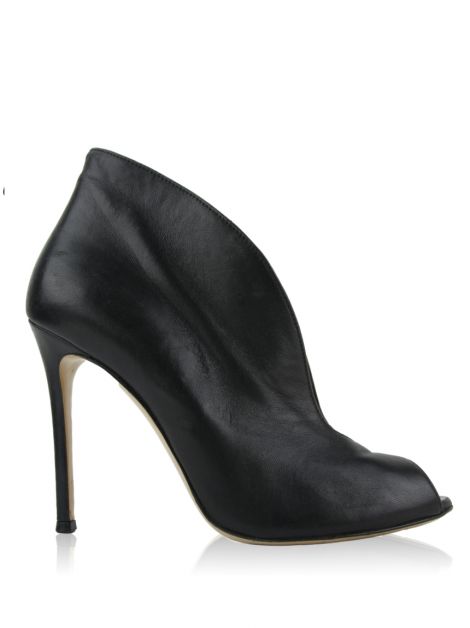 Bota Gianvito Rossi Vamp Couro Preto