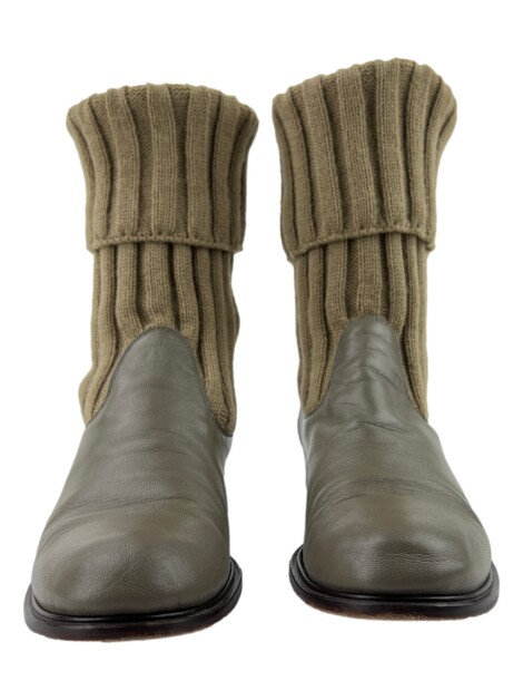 Bota Priscilla Whitaker Tricot Cinza