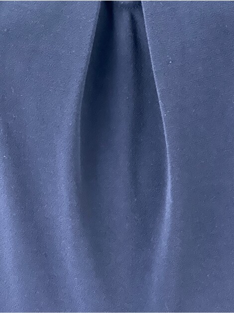 Blusa Ann Taylor Texturizado Azul Marinho