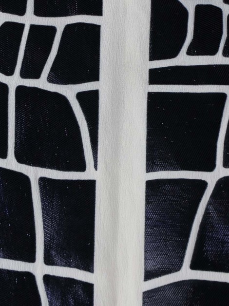 Vestido Pedro Lourenço Seda Bicolor