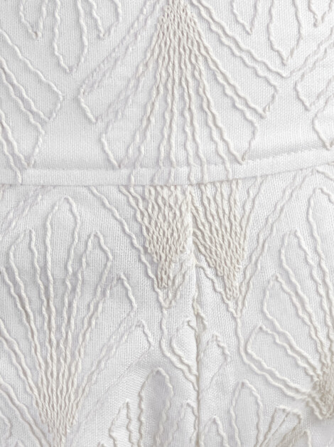 Calça Manu Manu Texturizada Off-White