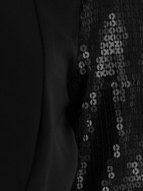 Vestido Barbara Bela Paetês Preto