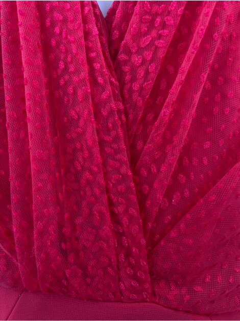 Vestido Candy Brown Tecido Vermelho