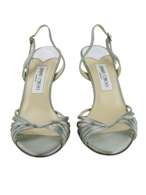 Sandália Jimmy Choo Couro Metálico