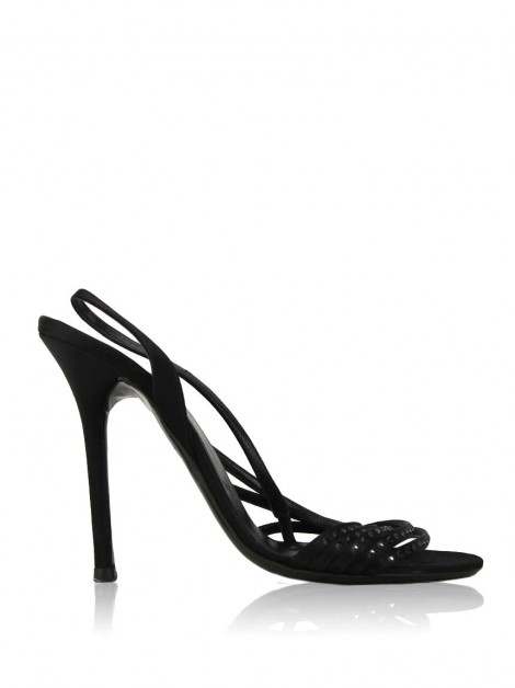Sandália Valentino Strass Preto