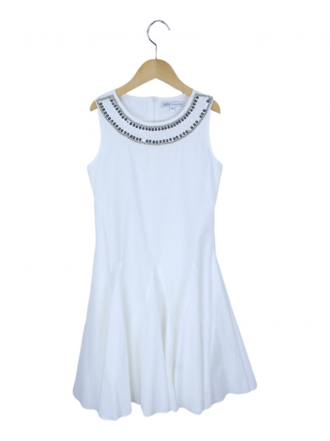 Vestido Infantil Patrizia Pepe Evasê Branco