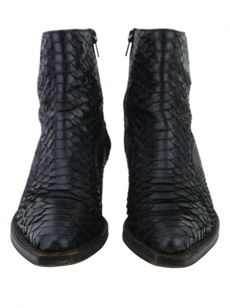 Bota Tony Mora Python Preta