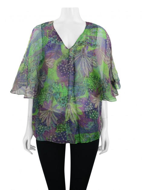 Blusa André Lima Seda Estampada