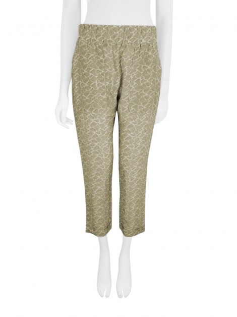 Calça Mixed Jogger Seda Estampada