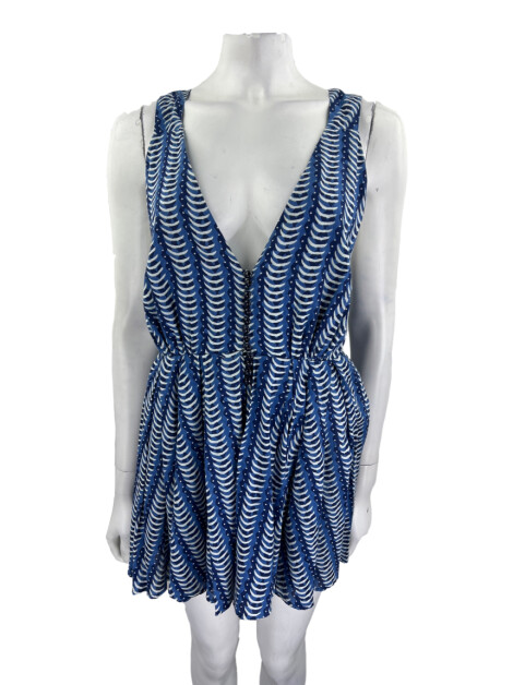 Vestido Erre Azul Estampado