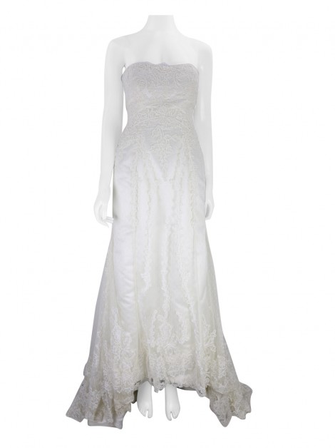 Vestido de Noiva Two by Rosa Clará Renda Off-White