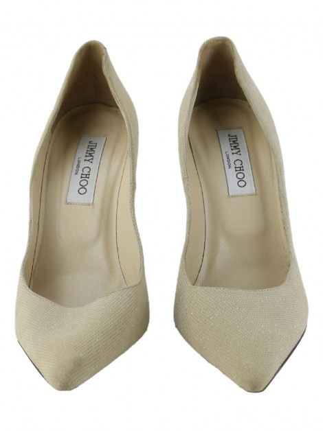 Sapato Jimmy Choo Suede Bege