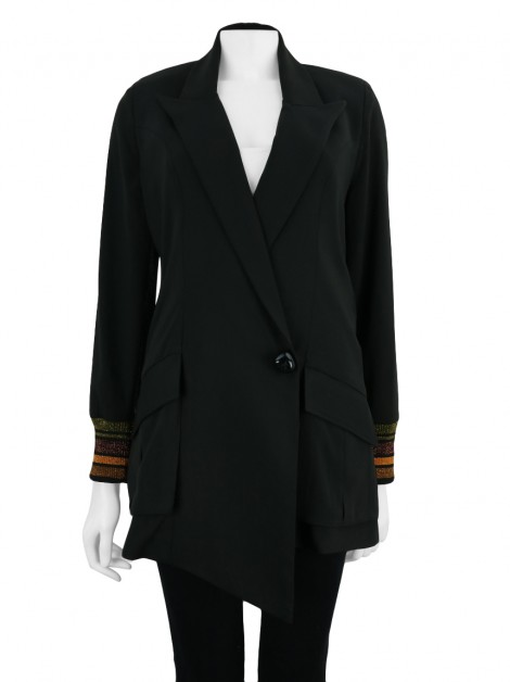 Blazer Le Noah Tricô Preto