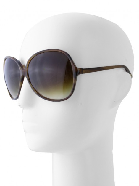 Óculos Oliver Peoples Chelsea Oversized Marrom