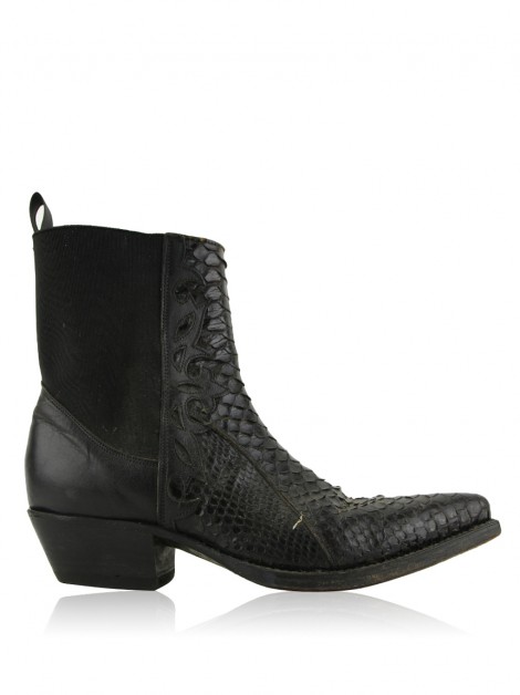 Bota Tony Mora Python Preta