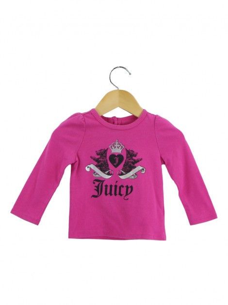 Blusa Juicy Couture Logo Rosa