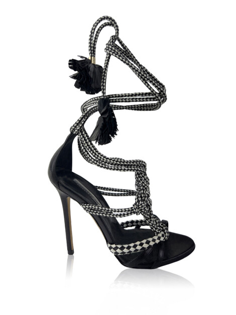 Sandália Brian Atwood Amarração Bicolor