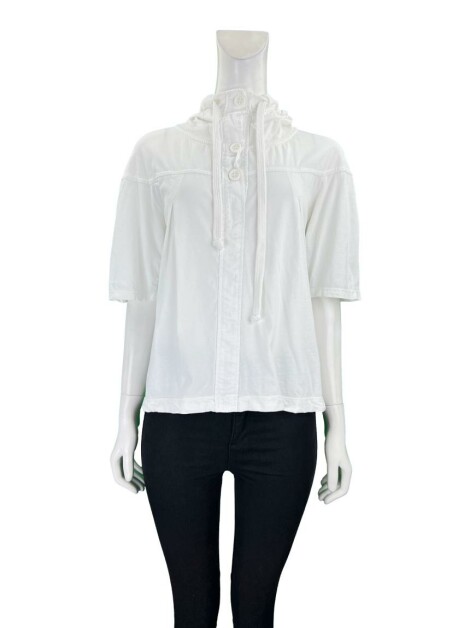 Blusa Salinas Capuz Branca