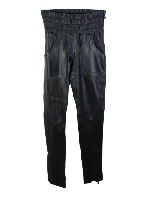 Calça Clé Couro Preto