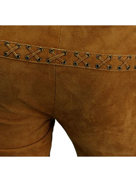 Calça Daslu Couro Caramelo