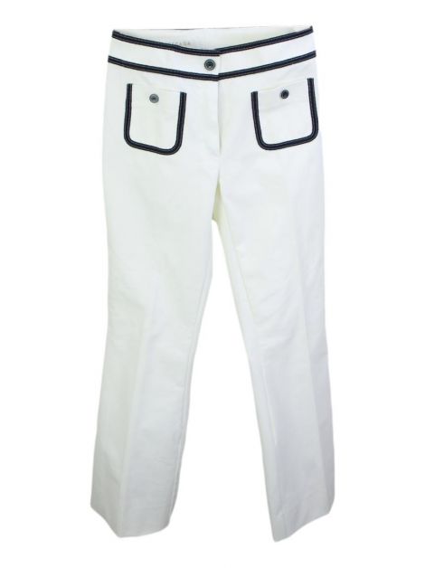 Calça Escada Tecido Branco
