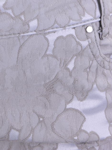 Calça Naf Naf Jacquard Skinny Cinza