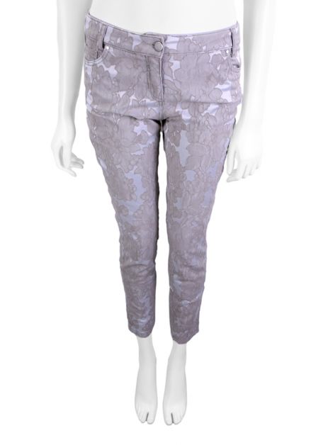 Calça Naf Naf Jacquard Skinny Cinza