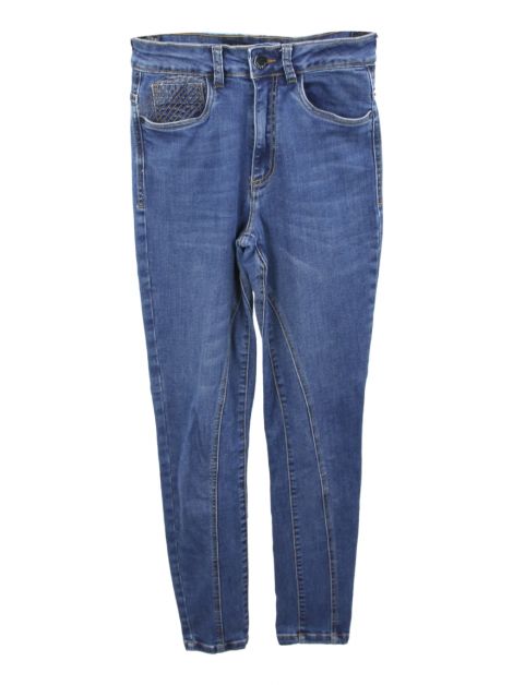 Calça Spezzato Jeans Recortes Azul