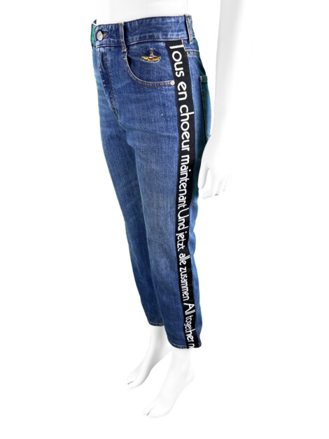 Calça Stella Mccartney Jeans Reto Azul