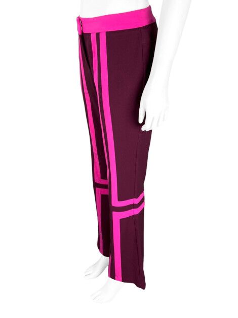 Calça Thelure Flare Tecido Rosa