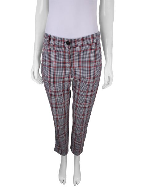 Calça Veronica Beard Xadrez Tricolor
