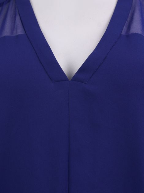 Camisa Elizabeth And James Poliéster Azul