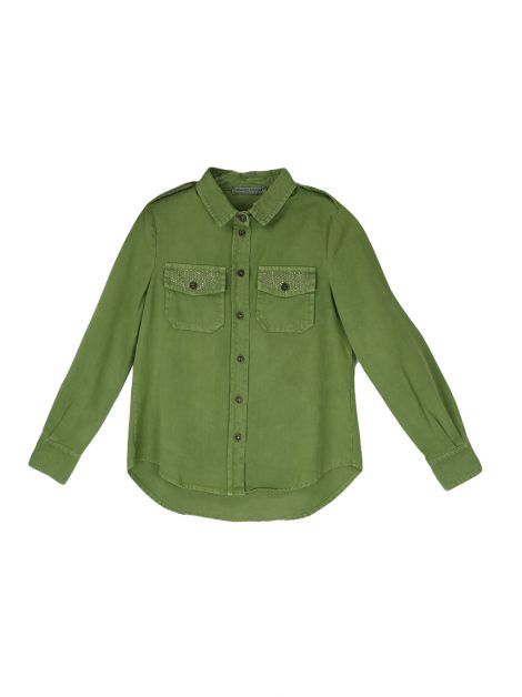 Camisa Ermanno Scervino Tecido Verde